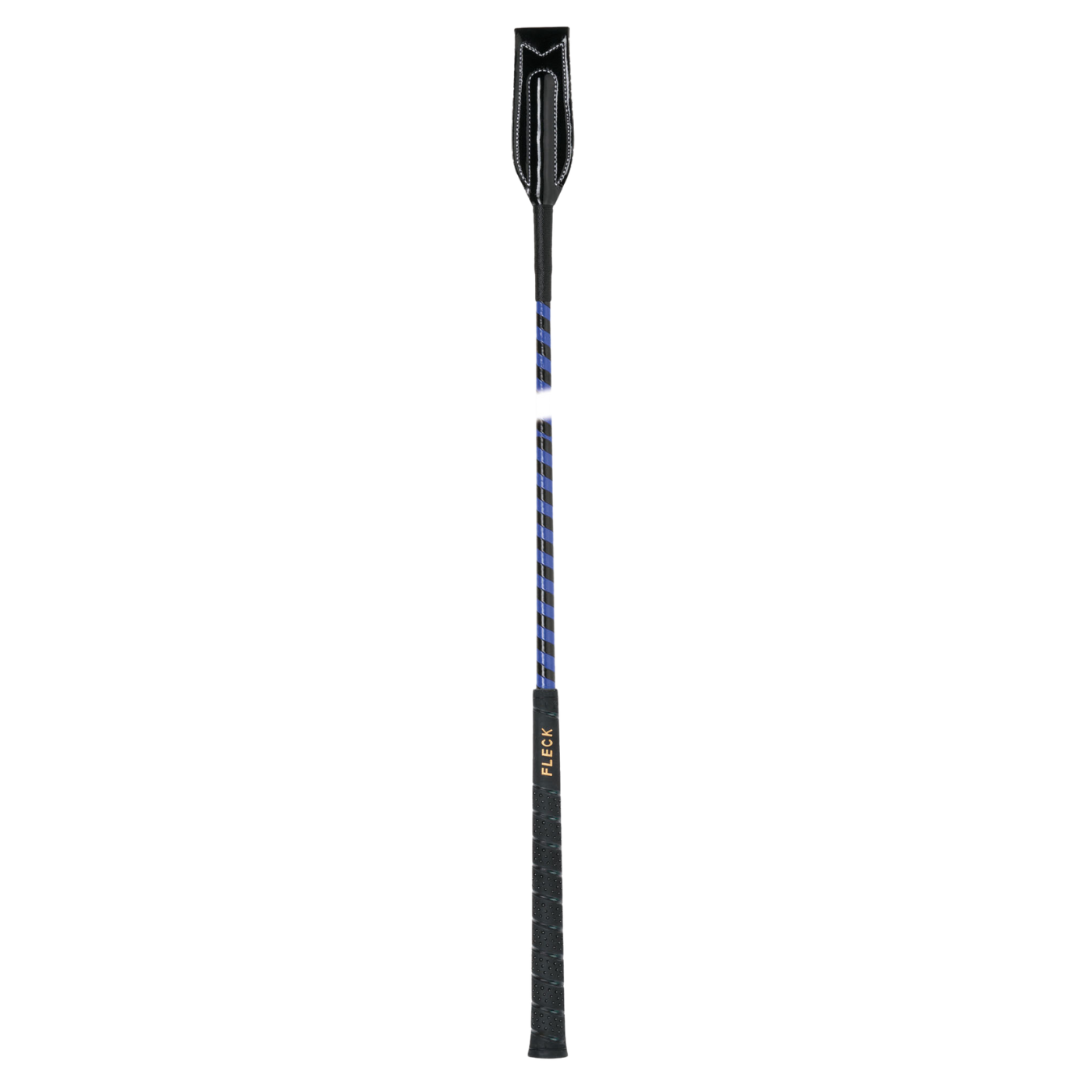 Fleck Jumping Bat Whips - Patent Synthetic Leather Wrapped, Fleck Grip - Black - 60cm