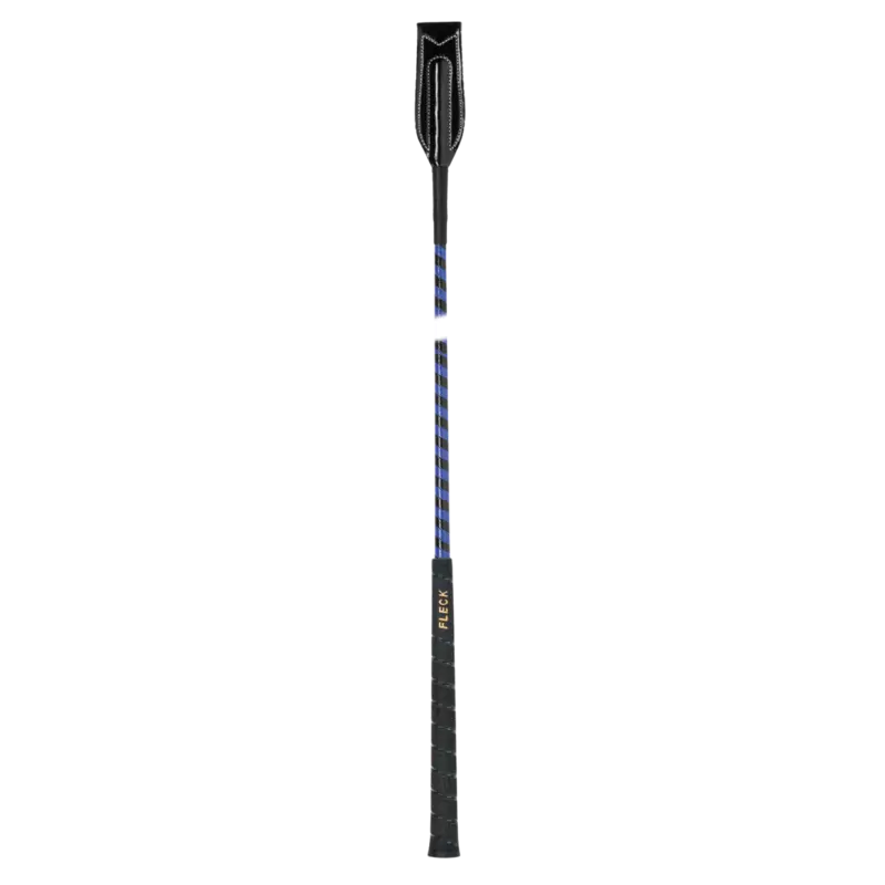 Fleck Jumping Bat Whips - Patent Synthetic Leather Wrapped, Fleck Grip - Black - 60cm