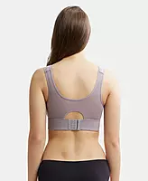 JOCKEY Lyocell Elastane Stretch Full Coverage Lounge Bra with Stay Fresh Properties and Removable Pads JW12