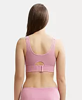 JOCKEY Lyocell Elastane Stretch Full Coverage Lounge Bra with Stay Fresh Properties and Removable Pads JW12