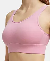 JOCKEY Lyocell Elastane Stretch Full Coverage Lounge Bra with Stay Fresh Properties and Removable Pads JW12