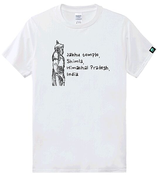 Jakhoo White Crew Neck T-Shirt