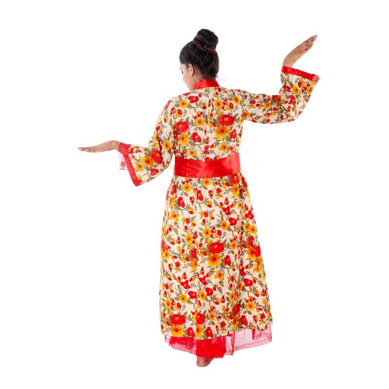 Japanese Fancy Dress Costume With Fan Japanese Fancy Dress Costume With Fan