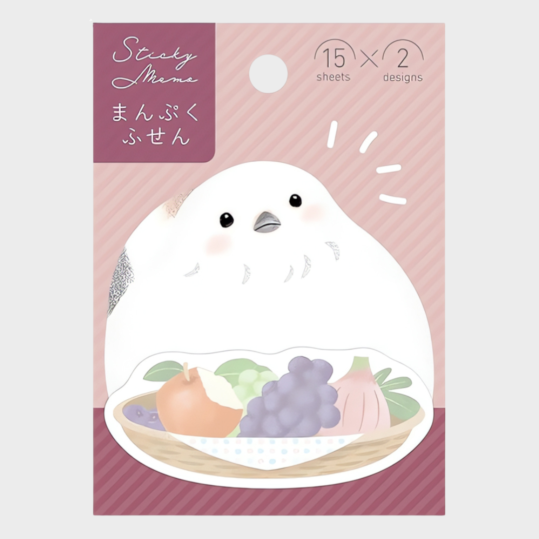 Gakken Staful | Sticky Notes | Full | Japanese Long-Tailed Tits
