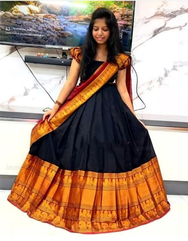 Krithi - కృతి ( Narayanpet Half Saree Material )