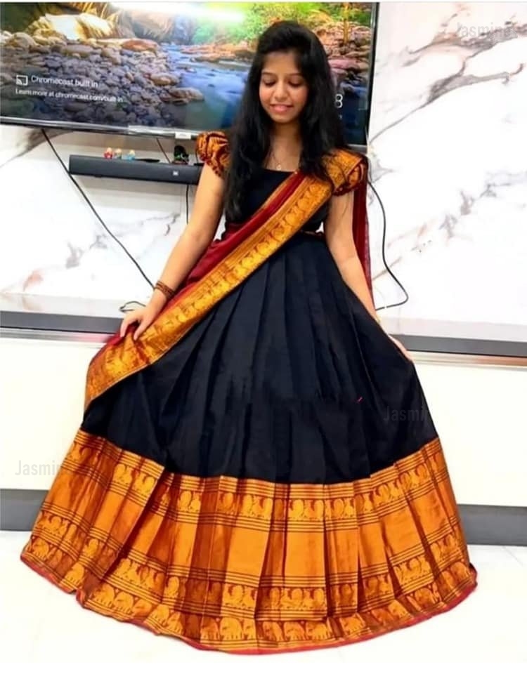 Krithi - కృతి ( Narayanpet Half Saree Material )