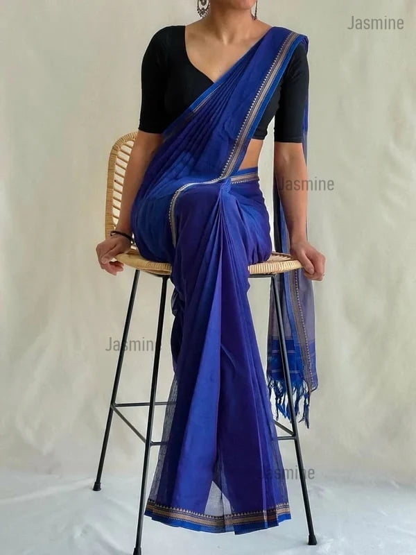 Premium Soft - Pure Narayanpet Handloom Royal Blue
