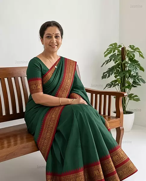 Tantu – तंतु | Narayanpet Cotton Saree – Zari Border