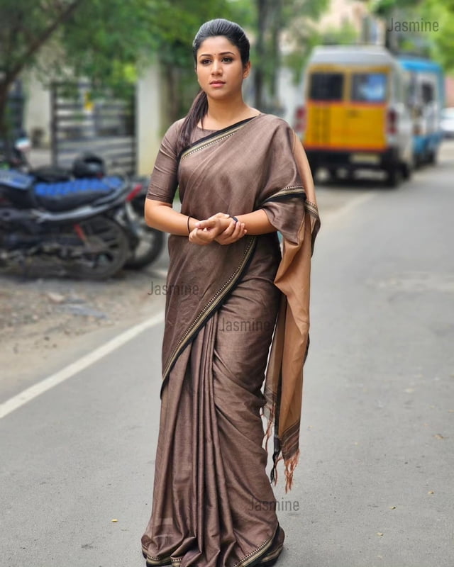 Premium Soft - Pure Narayanpet Handloom Grey with Black Border