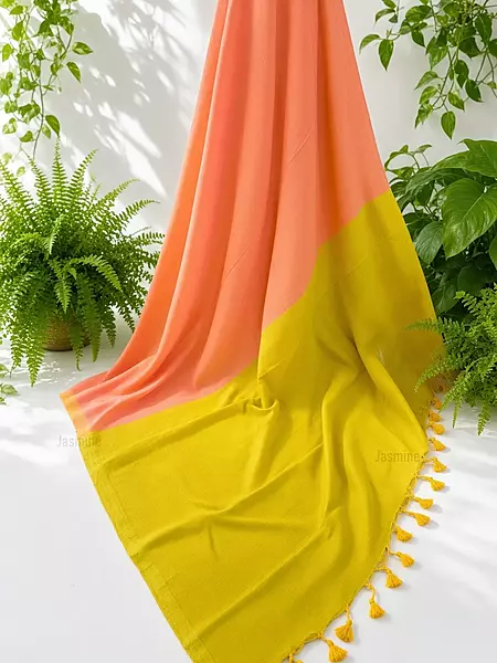 Sharmistha - शर्मिष्ठा | Plain Khadi Cotton Saree