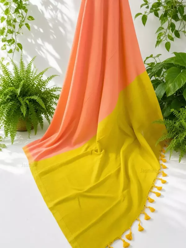 Sharmistha - शर्मिष्ठा | Plain Khadi Cotton Saree