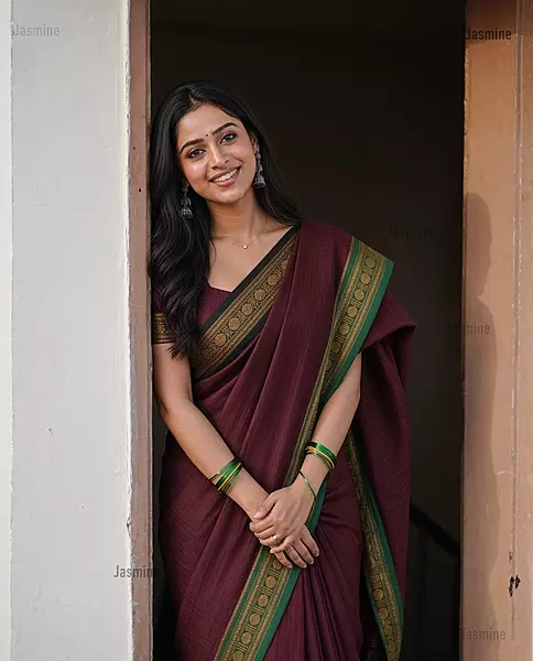 Sangam - संगम | Narayanpet Cotton Saree Ganga Jamuna Border