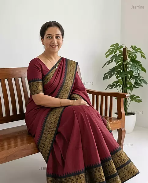 Sparsh – स्पर्श | Narayanpet Cotton Saree – Zari Border