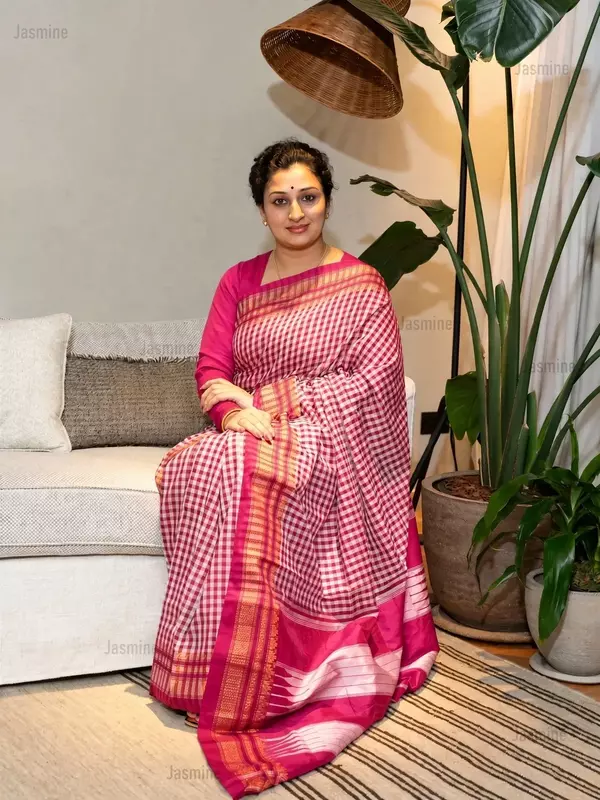 Patra – पत्र | Pink Ilkal Saree ( Authentic )