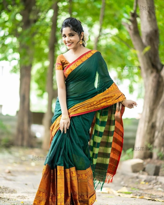 Lalitha - ಲಲಿತಾ ( Big Border - Green )