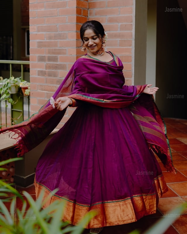 Sophia - सोफिया ( Narayanpet long gown material )