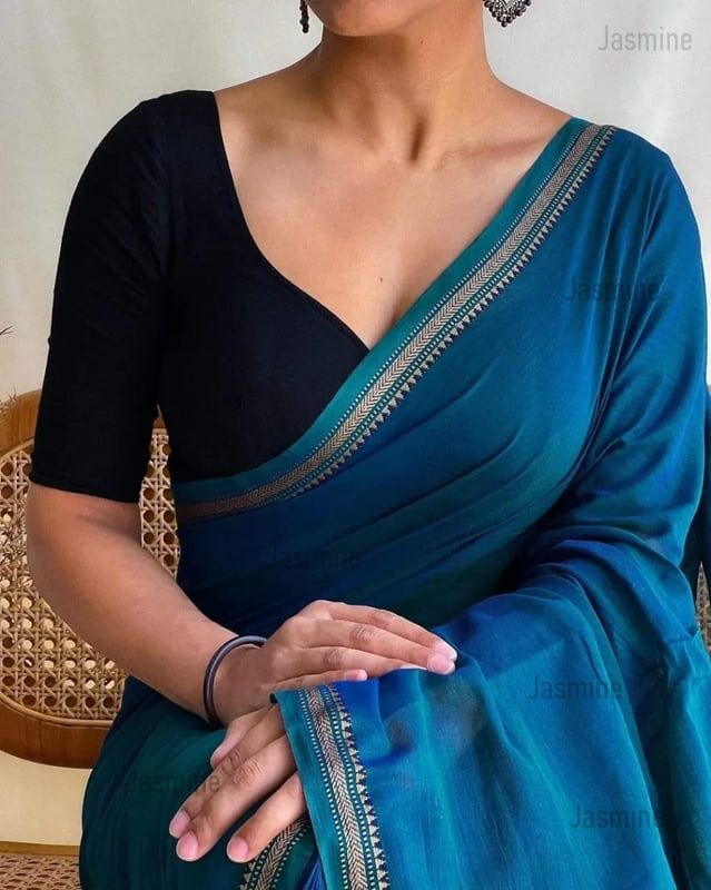 Premium Soft - Pure Narayanpet Peacock Blue