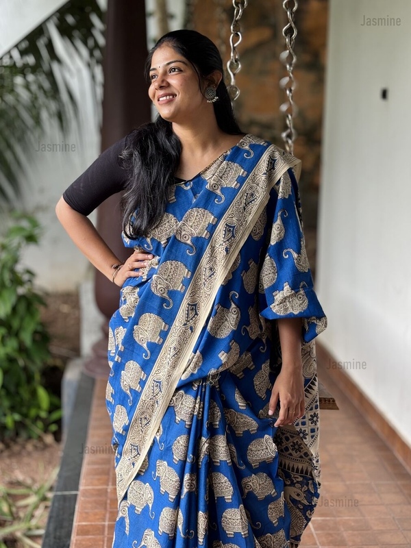 Pravaha - प्रवाह ( Kalamkari Pure cotton sarees )