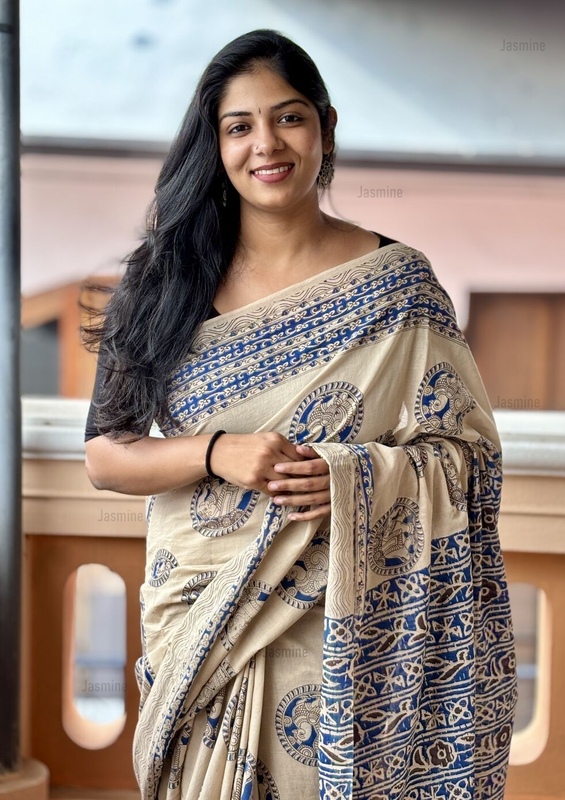 Sravani - శ్రావణి ( Kalamkari Pure cotton sarees )