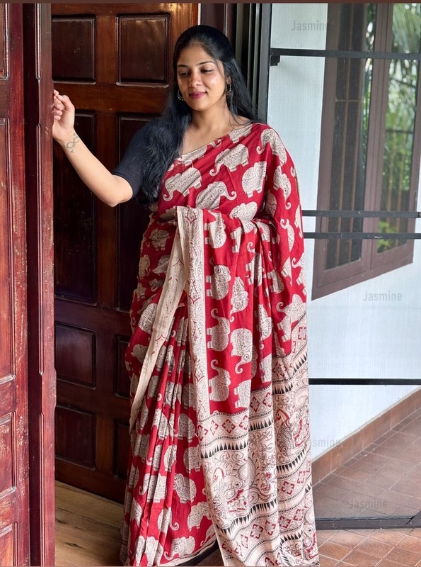 Navya - నవ్య ( Kalamkari Pure cotton sarees )