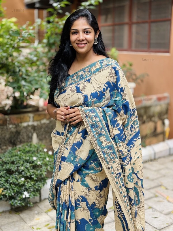 Indira - इंदिरा ( Kalamkari Pure cotton sarees )