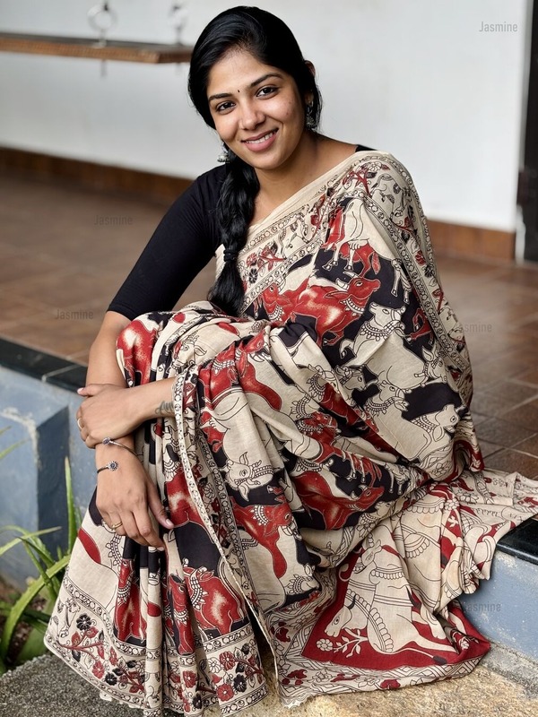 Taruna - तरुणा ( Kalamkari Pure cotton sarees )