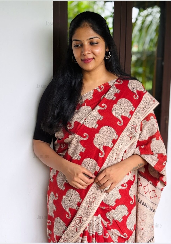 Navya - నవ్య ( Kalamkari Pure cotton sarees )