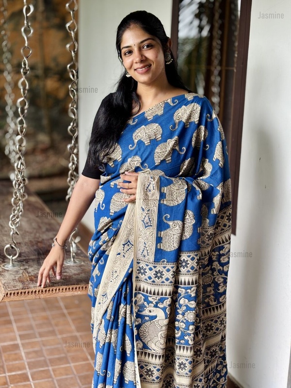 Pravaha - प्रवाह ( Kalamkari Pure cotton sarees )