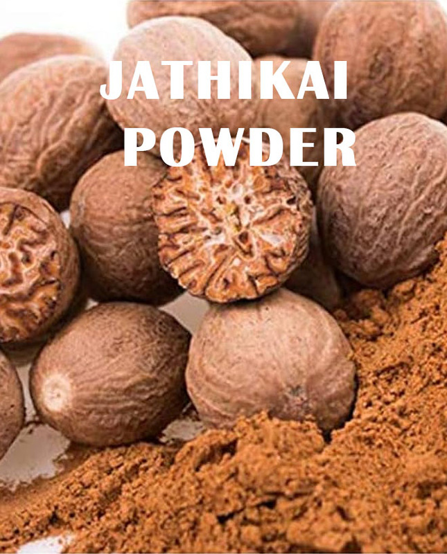 Jathikai powder nutmeg powder