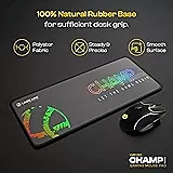Lapcare LMP-501 XL Gaming Mouse Pad – 800×300 mm | Natural Rubber Base | Polyester Surface | Water-Resistant Coating | Stitched Edges