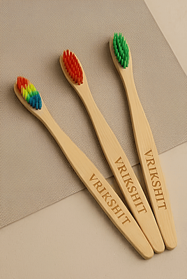 Bamboo kids brush | Sustainable | Charcoal bristles | Biodegradable Bamboo kids brush | Sustainable | Charcoal bristles | Biodegradable
