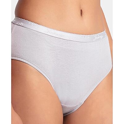 Jockey 1523 Women's Mid Waist Hipster "XL" with Ultrasoft Exposed Waistband (Pack of 3)