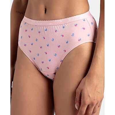 Jockey 1523 Women's Mid Waist Hipster "XL" with Ultrasoft Exposed Waistband (Pack of 3)