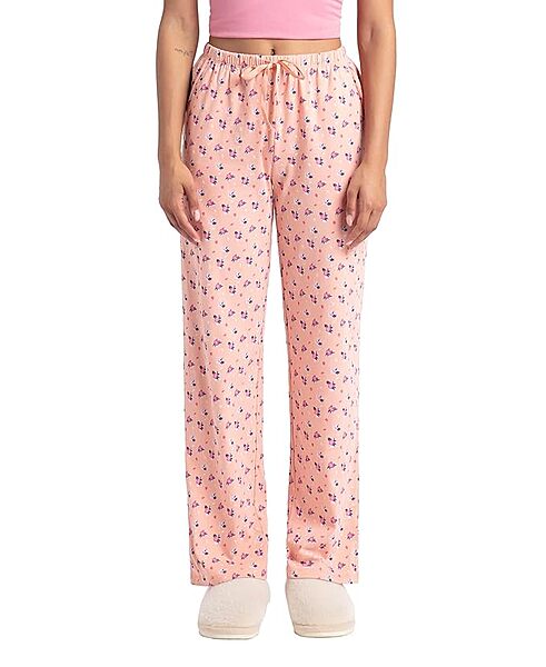 Jockey RX88 Women's Super Combed Cotton Printed Pyjama with Side Pockets