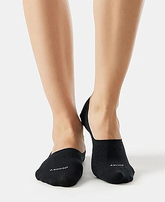 Jockey 7484 Women's Microfiber and Compact Cotton Stretch No Show Socks with Stay Fresh Treatment