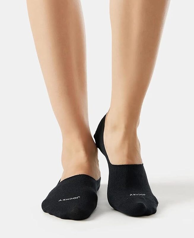 Jockey 7484 Women's Microfiber and Compact Cotton Stretch No Show Socks with Stay Fresh Treatment