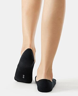 Jockey 7484 Women's Microfiber and Compact Cotton Stretch No Show Socks with Stay Fresh Treatment