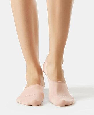 Jockey 7484 Women's Microfiber and Compact Cotton Stretch No Show Socks with Stay Fresh Treatment