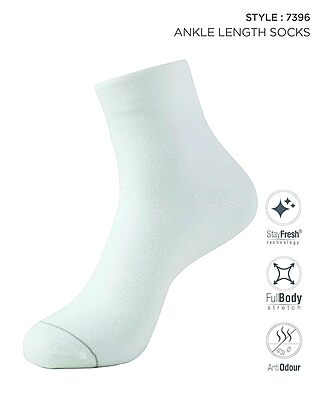 Jockey 7396 Men's Modal Cotton Stretch Ankle Length Socks with Stay Fresh Treatment