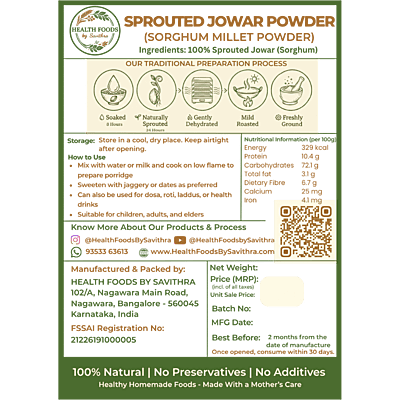 Sprouted Sorghum Millet (Jowar) Powder