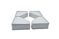 Mahima Gold Multipurpose Jumbo Satand for Washing Machine, Cupboard, Refrigerator, Table(4 Piece).