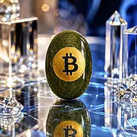 Bitcoin Prosperity Crystal Stone for Wealth & Success | Decorative Feng Shui Gemstone