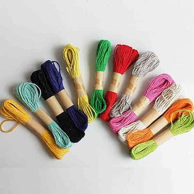 Jute Thread Assorted Colors