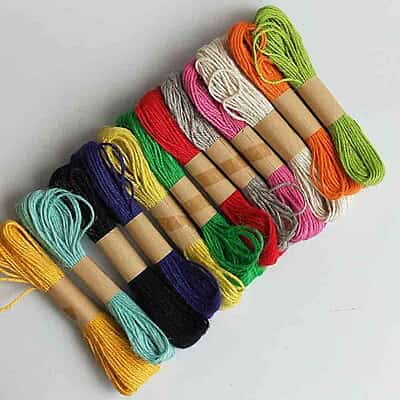 Jute Thread Assorted Colors