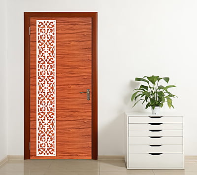 WPC Solid Jali Bathroom Doors DWBD011
