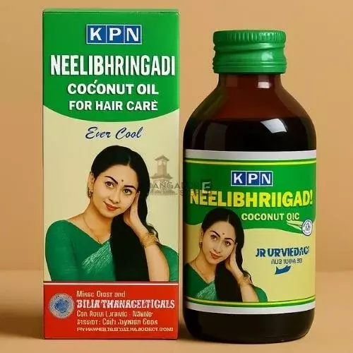 K P N Neelibhringadi Coconut Oil – Ayurvedic Care for Strong & Lustrous Hair- 200ml-200ml