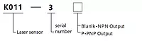 SiRON K011-3～K011-5 Series Laser Sensor IP65 High Speed Response