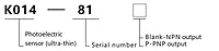 SiRON K014-81~K014-83 Series Photoelectric Sensor Ultra-thin