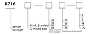 SiRON K716 Series Bottom Backlight