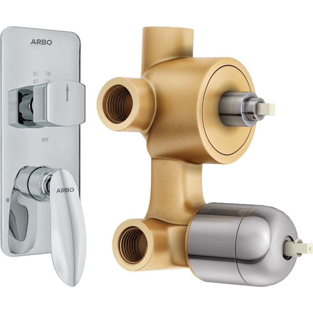 Kia 2 Inlet 3 Outlet High Flow Diverter Body With Upper Part Set